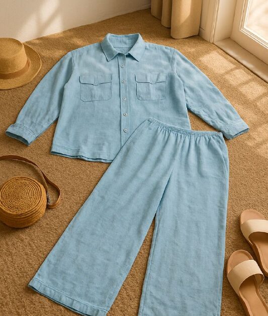 Ensemble en Lin Femme 2 Pièces