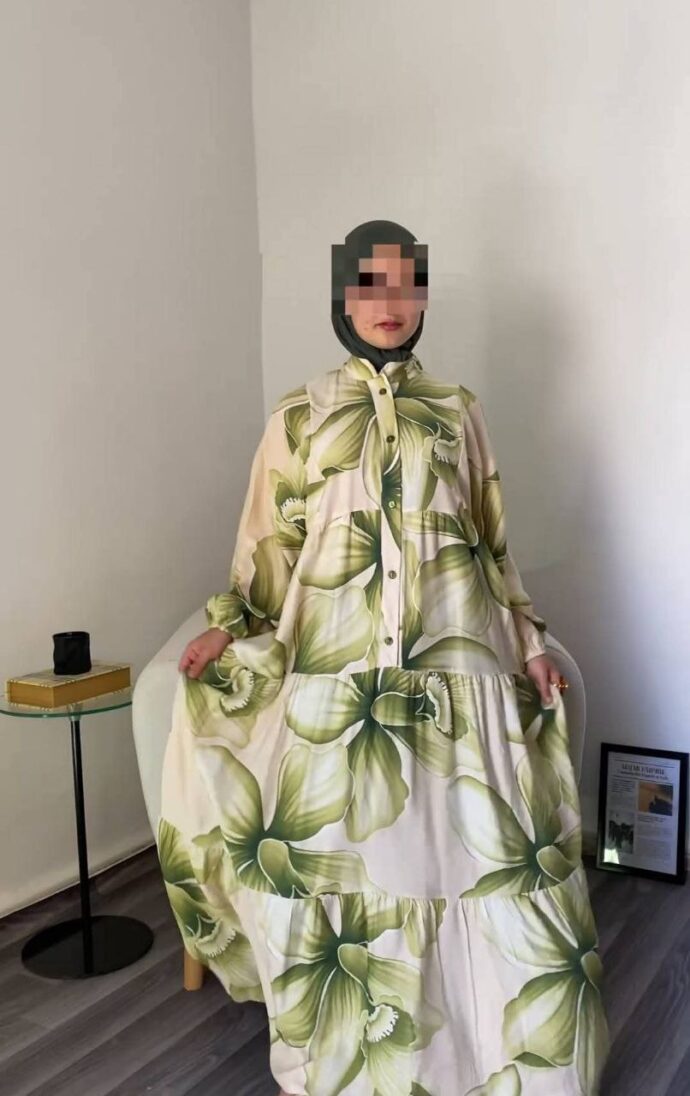 ⁦ROBE  FLEURY EN LIN⁩ - الصورة ⁦4⁩